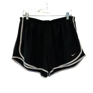 Nike 2X Black & White Trim Lines Athletic Shorts